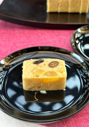 和栗と黒豆の浮島〜福重ね〜　-レシピのメイン写真