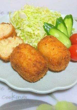 卵牛乳アレルギー☆孫のクリームコロッケ-レシピのメイン写真