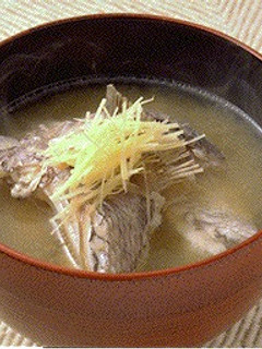 冬のみそ汁 タイのアラ汁-レシピのメイン写真