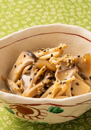 レンジで3分！きのこの胡麻ナムル-レシピのメイン写真
