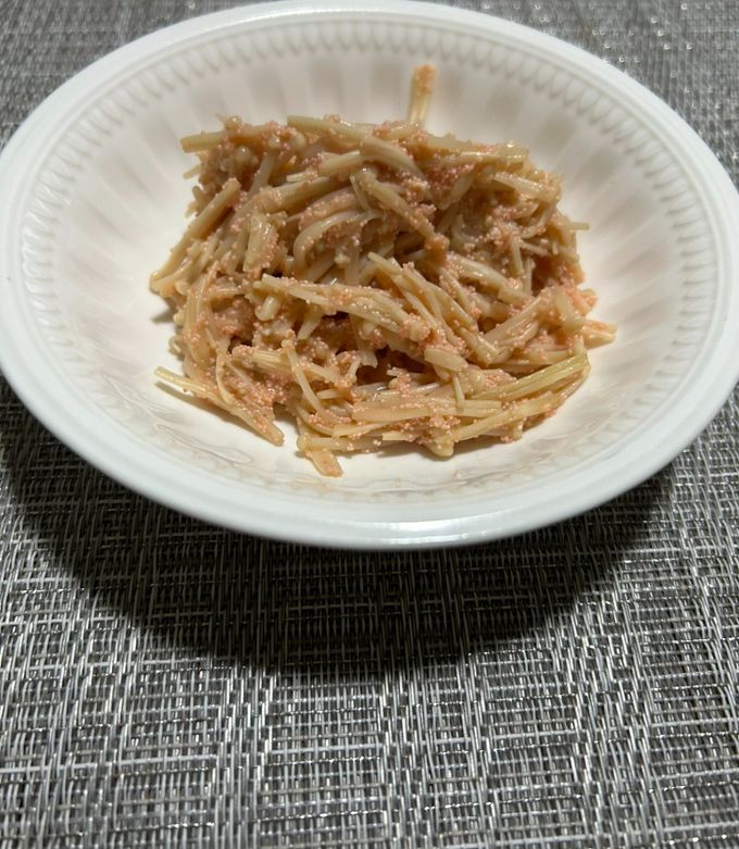 えのきの明太バター炒め by 三条市 【クックパッド】 簡単おいしい