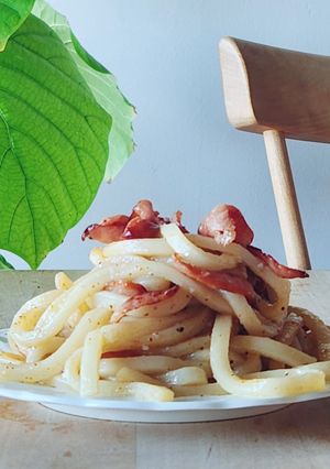 ペペロンチーノはうどんが正解☆簡単ランチ-レシピのメイン写真