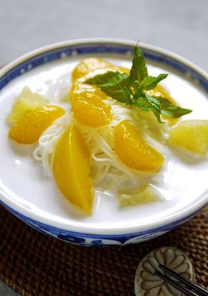 ココナッツ香るスイーツそうめん-レシピのメイン写真