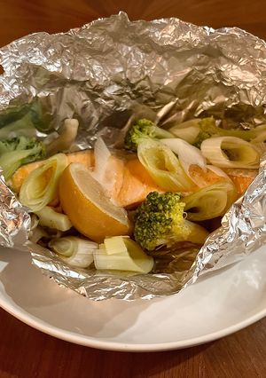 簡単！フライパンでできる鮭のホイル焼き-レシピのメイン写真