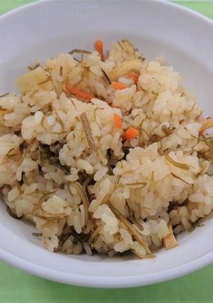 かんぴょうと昆布の混ぜご飯★小山市給食-レシピのメイン写真