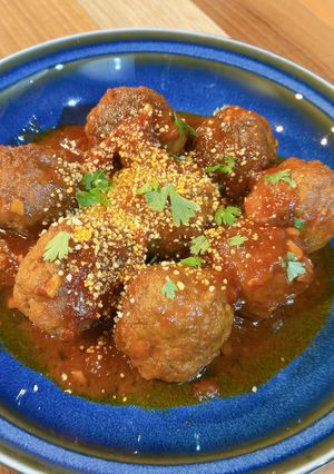 オレガノ香る自家製トマトソースのミートボール-レシピのメイン写真