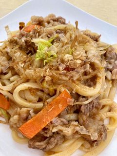 簡単!牛肉で絶品♪焼きうどん-レシピのメイン写真