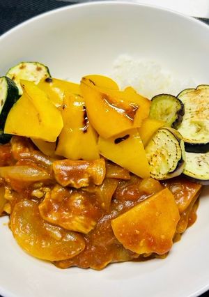 夏野菜ポークカレー-レシピのメイン写真