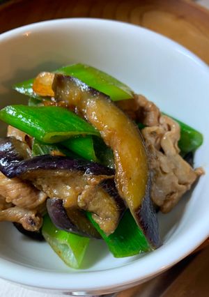 白米が進む！茄子と豚肉のニンニク甘辛炒め-レシピのメイン写真