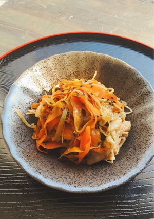 豚肉と根菜の中華風きんぴら-レシピのメイン写真