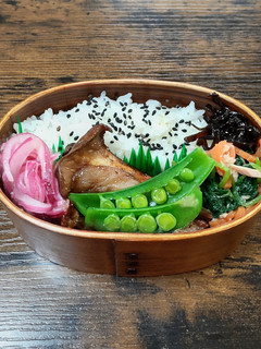 人参三つ葉ツナのわさび醤油和え弁当-レシピのメイン写真