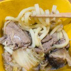 すき焼き風（豚肉、うどん入り）-レシピのメイン写真