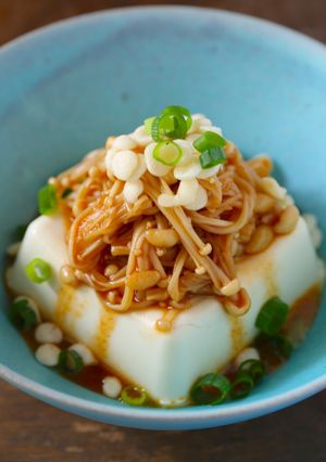 ピリ辛えのきたけの冷奴-レシピのメイン写真