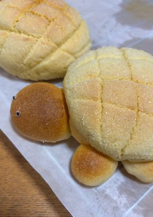 ざくもちめろんぱん-レシピのメイン写真