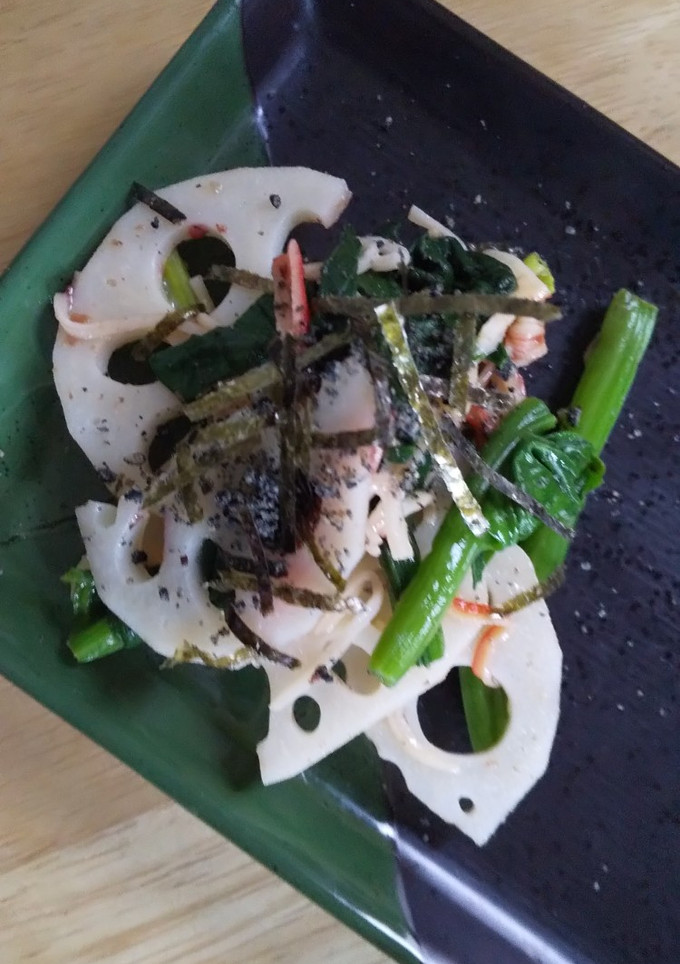 ゆで蓮根のシャキシャキ和え-レシピのメイン写真