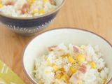 とうもろこしとベーコンの簡単炊き込みご飯