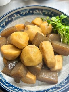 里芋とこんにゃくの煮っころがし。-レシピのメイン写真