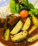 レトルト●あとのせポテトのカレー
