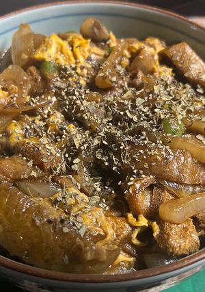 デミグラスきつね丼-レシピのメイン写真