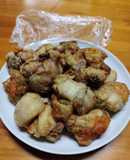 ノンフライヤーで鶏もも肉の唐揚げ