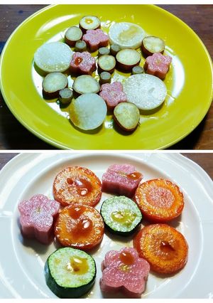 おせちリメイク　生麩と甘い野菜のソテー-レシピのメイン写真