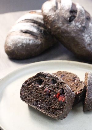 クランベリーとWチョコのカンパーニュ-レシピのメイン写真