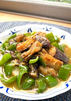 【作り置き副菜】簡単茄子とピーマンの味噌バター-レシピのメイン写真