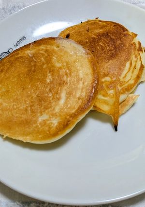 コンポタージュとヨーグルトのホットケーキ-レシピのメイン写真