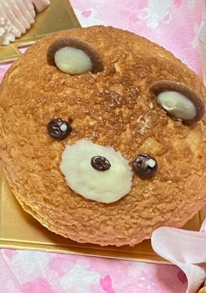 市販のクッキーシューで簡単👍くまシュー🐻-レシピのメイン写真