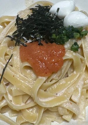 明太クリームパスタ-レシピのメイン写真