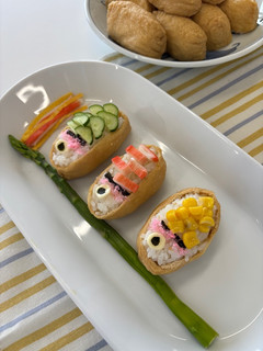 鯉のぼりのいなり寿司~めんつゆで簡単~-レシピのメイン写真