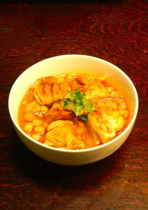 鶏とヒヨコ豆のシチュー・ワンパンで簡単！-レシピのメイン写真