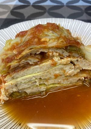 炊飯器でキャベツと鶏ひき肉のミルフィーユ-レシピのメイン写真