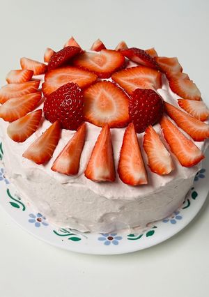 いちごのココアケーキ-レシピのメイン写真
