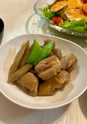 鶏ごぼうこんにゃくの煮物-レシピのメイン写真