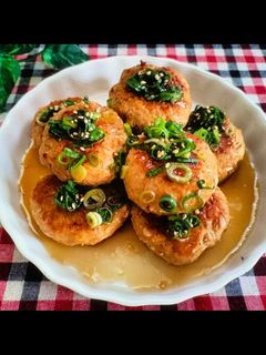 えのき鶏つくね♡ネギごまポンでさっぱり✨-レシピのメイン写真