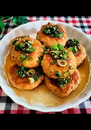えのき鶏つくね♡ネギごまポンでさっぱり✨-レシピのメイン写真