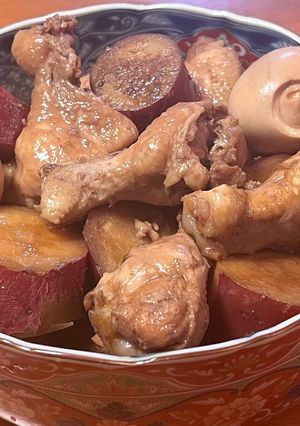 まろやかな味♡さつま芋入り手羽元すっぱ煮-レシピのメイン写真