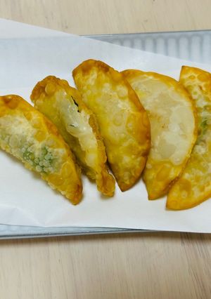 余った餃子の皮でささみ梅しそチーズ揚げ-レシピのメイン写真