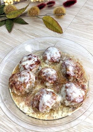 レンジで簡単‼レンチンチーズハンバーグ-レシピのメイン写真