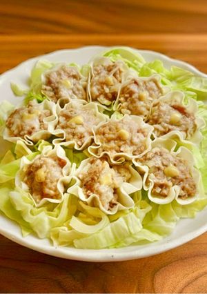 餃子の皮で！もちもち豚こましゅうまい-レシピのメイン写真