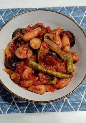 ナスとししとうのトマトソース煮込み-レシピのメイン写真