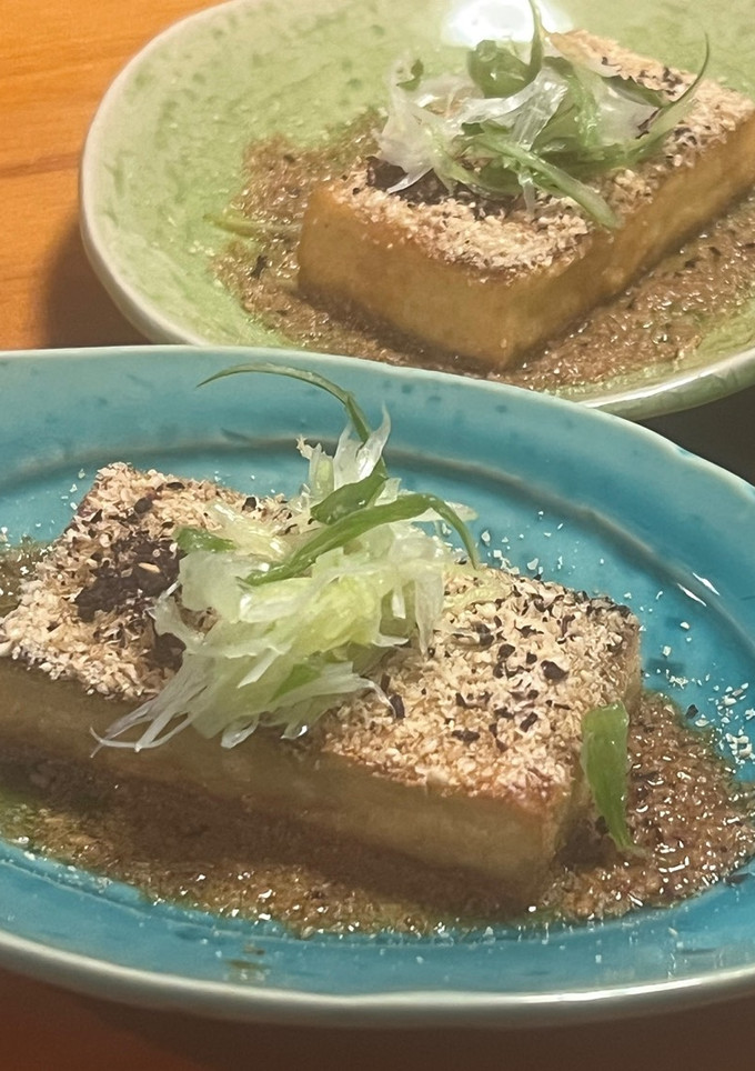 簡単♡厚揚げステーキのすり胡麻まみれ-レシピのメイン写真