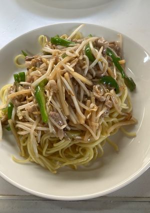 青椒肉絲焼きそば2人前-レシピのメイン写真