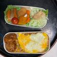 レンジ簡単クリーミー麻婆味オムライス弁当