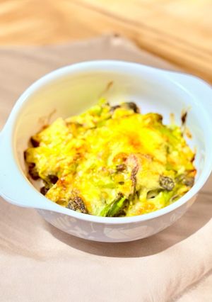 和野菜に革命！菜の花のマヨチーズ焼き-レシピのメイン写真