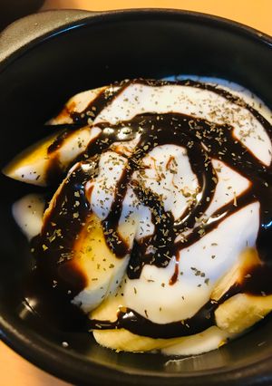 チチヤスヨーグルト＆チョコバナナ-レシピのメイン写真