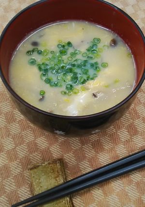 卵🥚を使ったかきの味噌汁-レシピのメイン写真