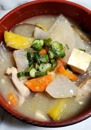 根菜と鶏肉のれんこんスープ-レシピのメイン写真