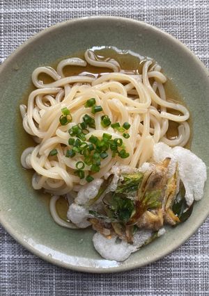 ぶっかけ讃岐うどん　米粉かき揚げ添え-レシピのメイン写真
